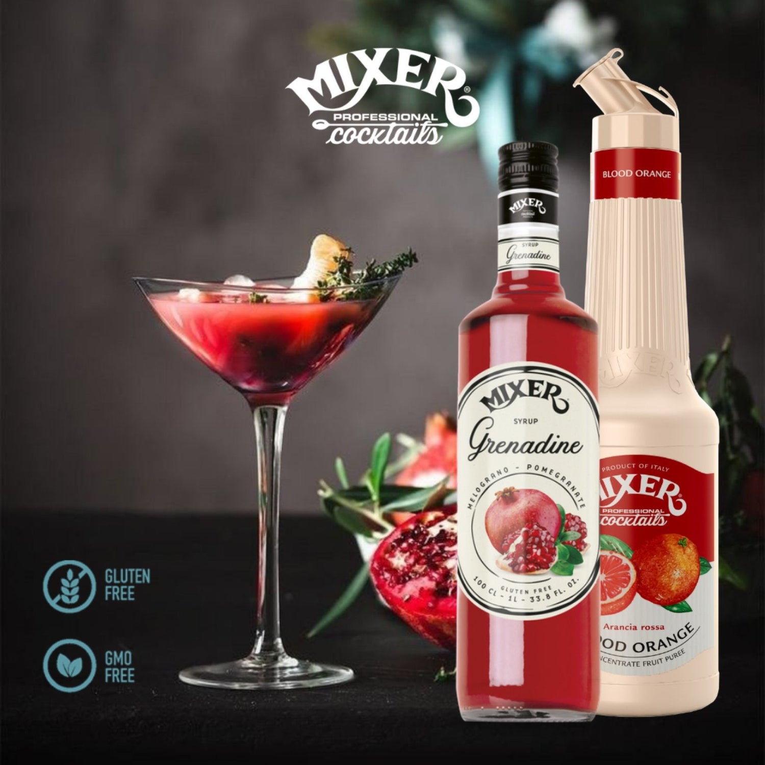 Mixer Cocktails Slovenija Sadni pireji, Sirupi, BAR mixes