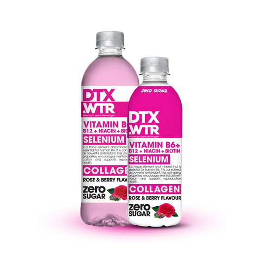 DTX Vitaminska voda Vrtnica & Malina, kolagen