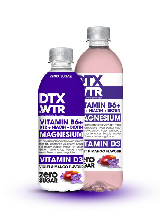 DTX Vitaminska voda Mango & Vijolica, magnezij & vitamin D