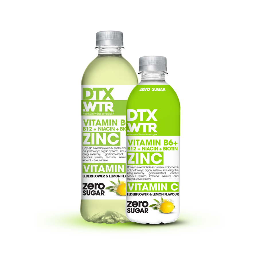 DTX Vitaminska voda Limona & Bezeg, cink & vitamin C